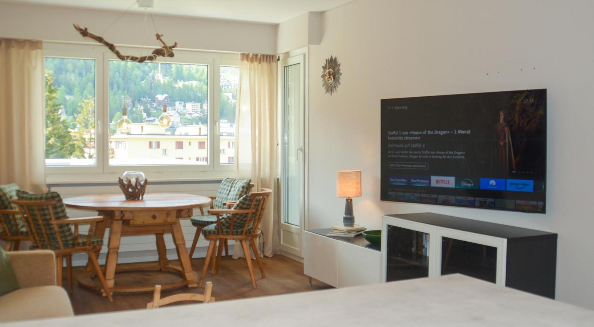 Swissme - Neu-Seeblick-Balkon-Parkplatz-Nahe Bergbahn St. Moritz Exterior photo